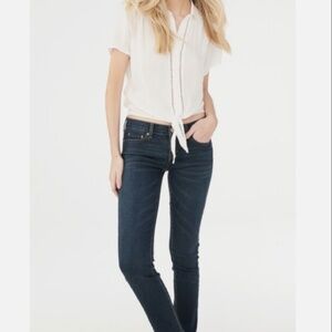 Aeropostale Women Bayla Low Rise Distressed Skinny Jeans Size 5/6